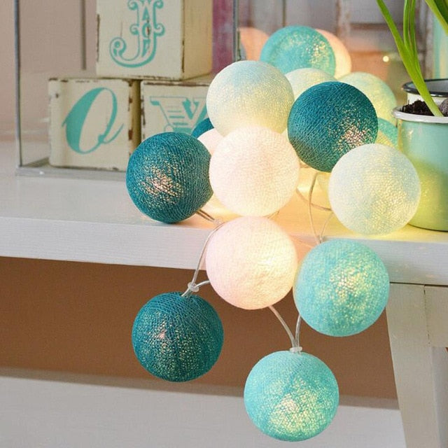Ballton - Columpio de bola de algodón brillante | Varias combinaciones de colores