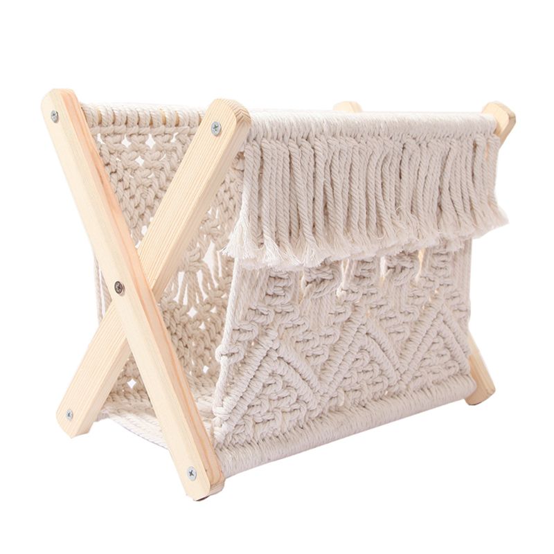 Lisslune | Soporte para Revistas Plegable de Algodón Nórdico