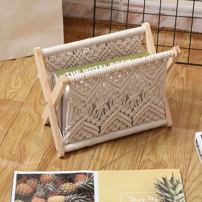 Lisslune | Soporte para Revistas Plegable de Algodón Nórdico