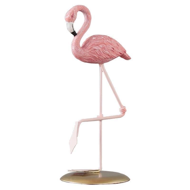 TropiFlair – Elegante estatua de flamenco para decoración de jardines y hogares tropicales