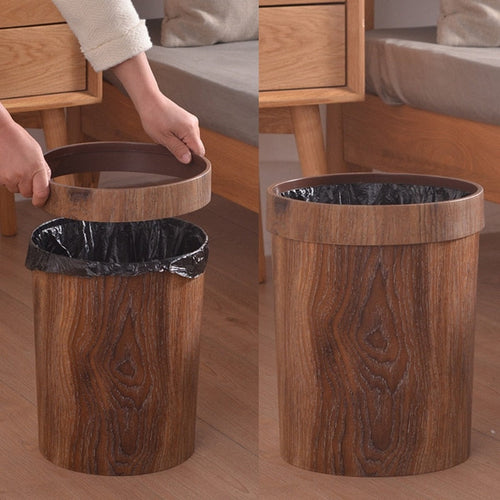 NordicWood - Elegante papelera de madera