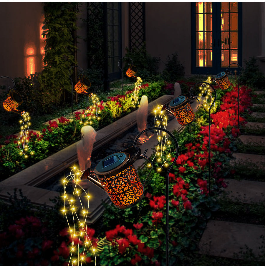 FlowLight | Lámpara solar de jardín en forma de regadera