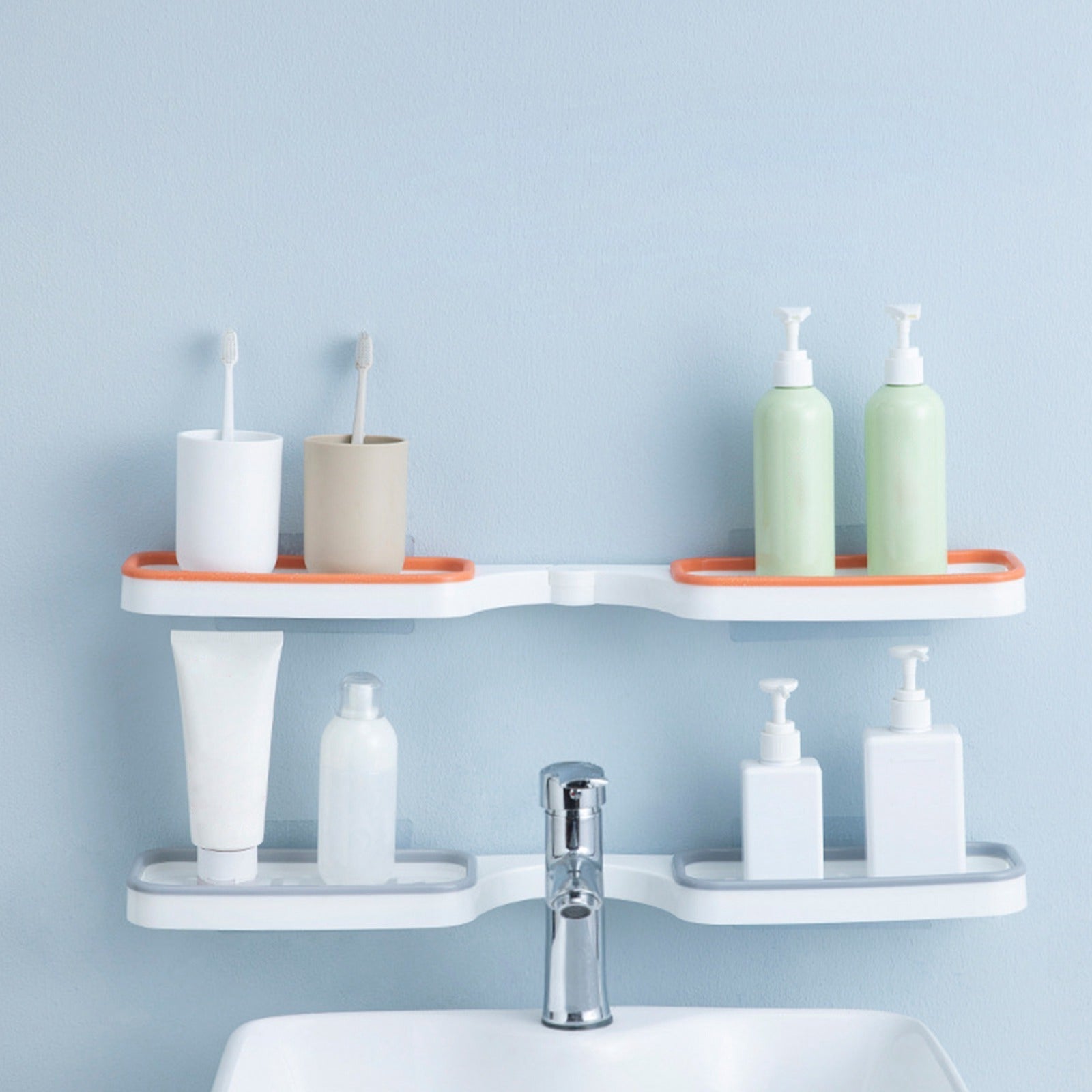 Ocerar™ Estante Esquinero sin Perforación – Almacenamiento Inteligente para el Baño | 50% DESCUENTO