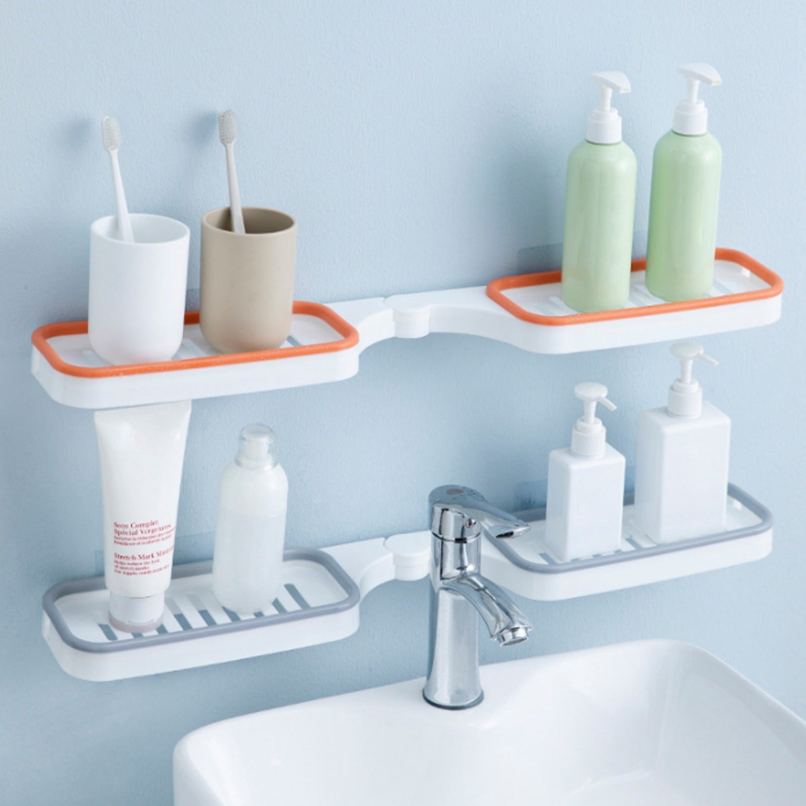 Ocerar™ Estante Esquinero sin Perforación – Almacenamiento Inteligente para el Baño | 50% DESCUENTO