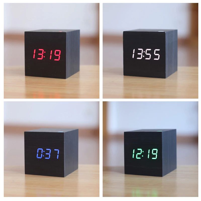 RELOJ DIGITAL DE MESA CUBE