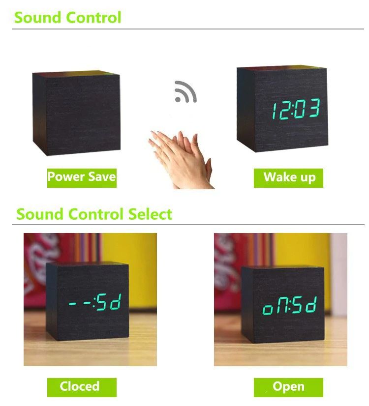 RELOJ DIGITAL DE MESA CUBE