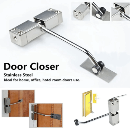 Bisagra automática ajustable de acero inoxidable