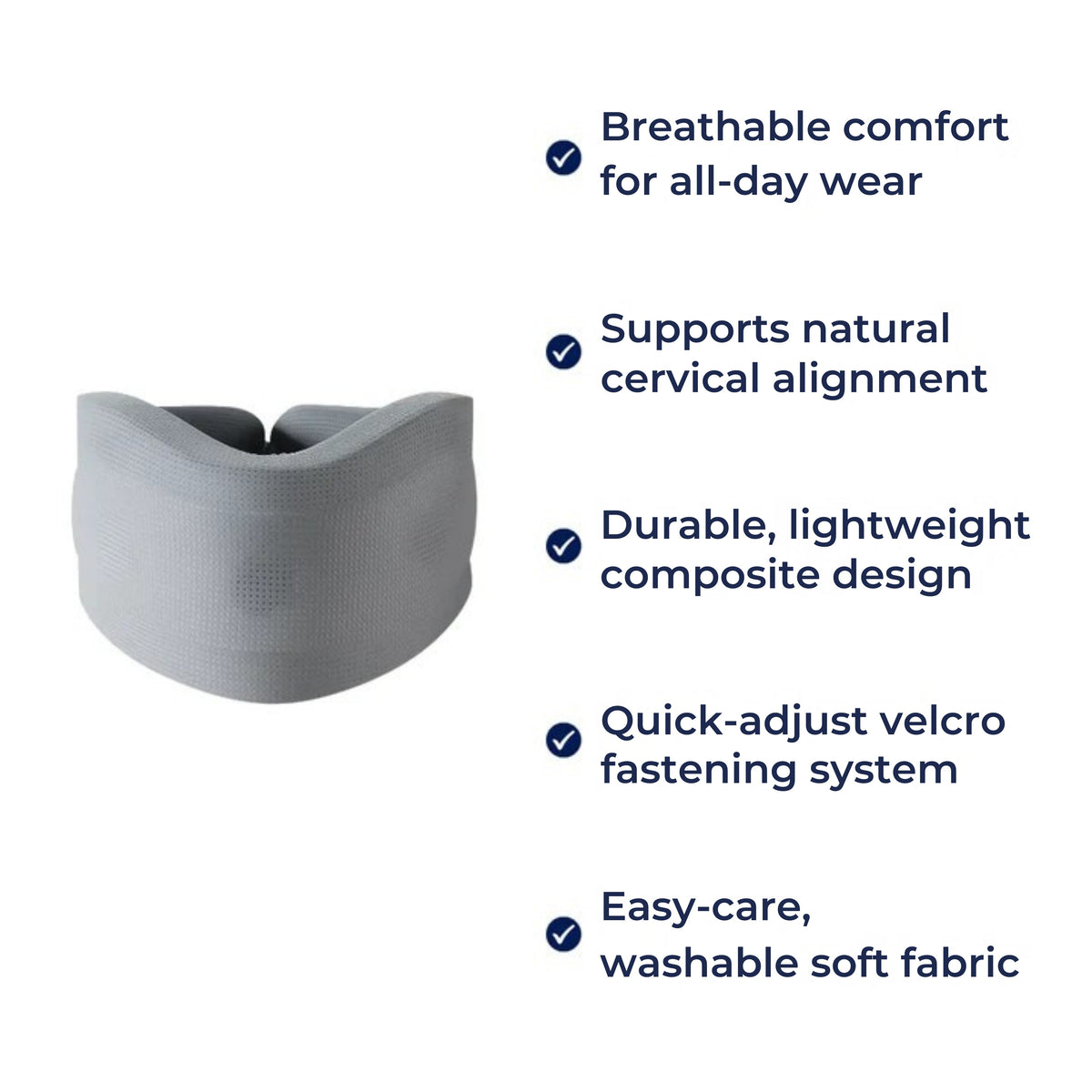 Alivio del Dolor y Soporte Postural – Acolchado de Espuma Suave y Transpirable – Adultos con Alivio del Dolor de Cuello