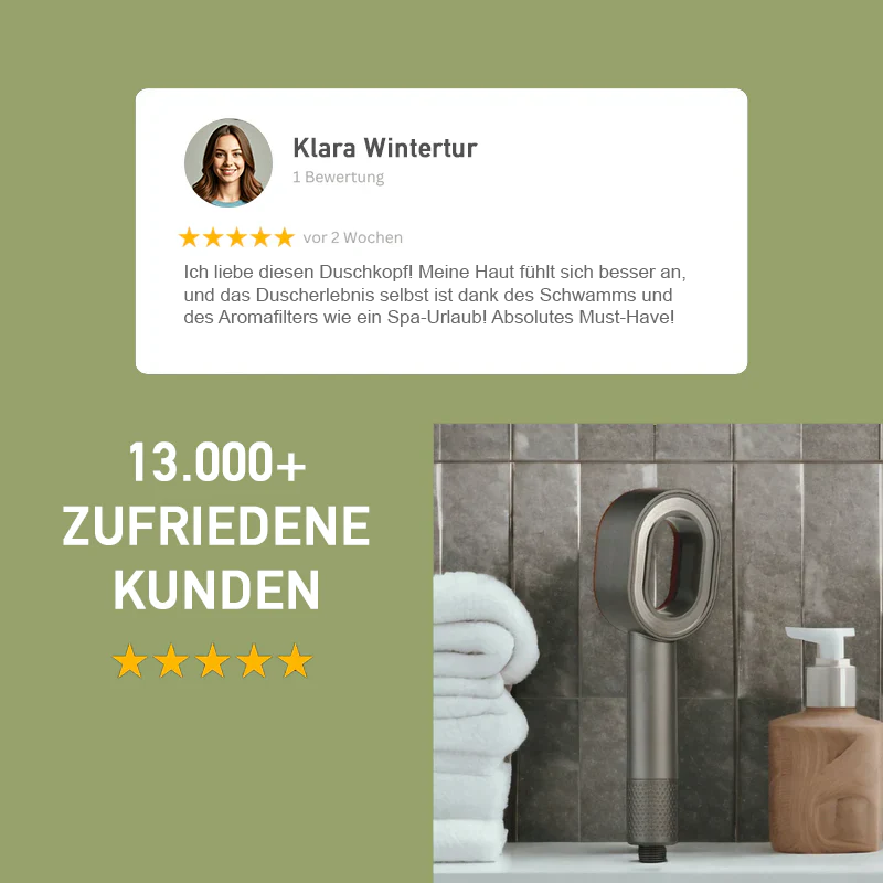 Doyoo Pure™ - 3en1 Pomo de Ducha Premium Filtrante