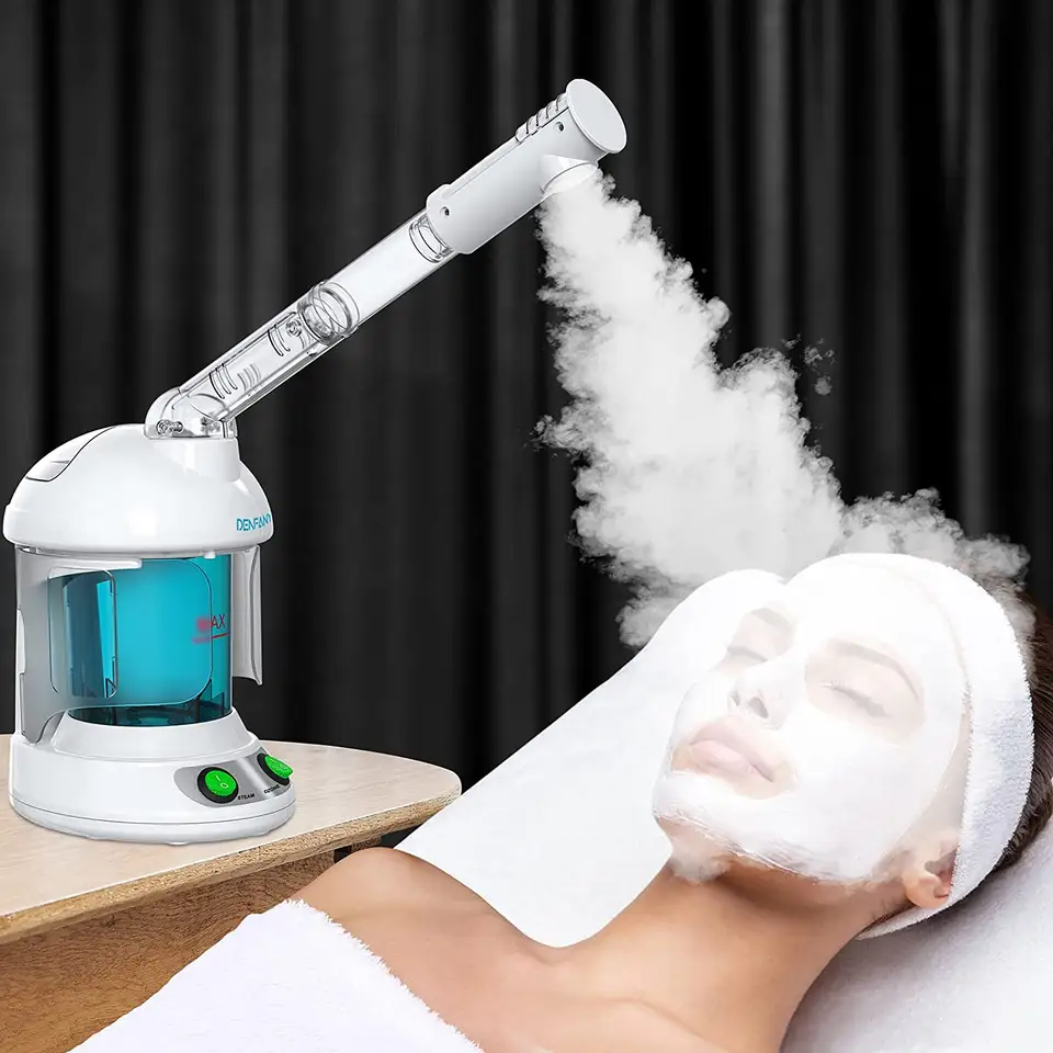 Vaporera Facial Profesional Nano Iónico con Brazo Rotatorio de 360°