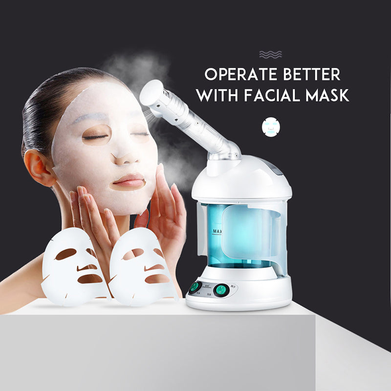 Vaporera Facial Profesional Nano Iónico con Brazo Rotatorio de 360°