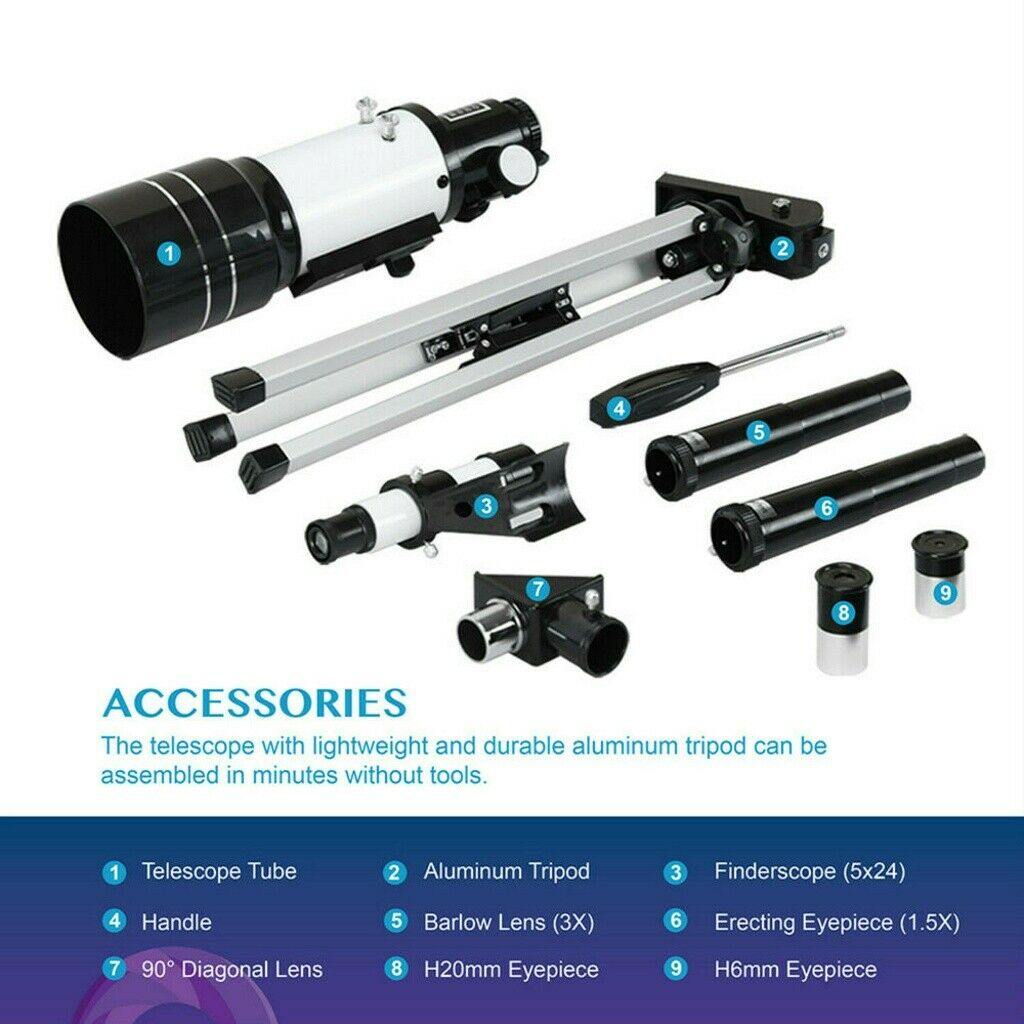 Telescopio Refractor Astronómico Profesional 150x con Trípode