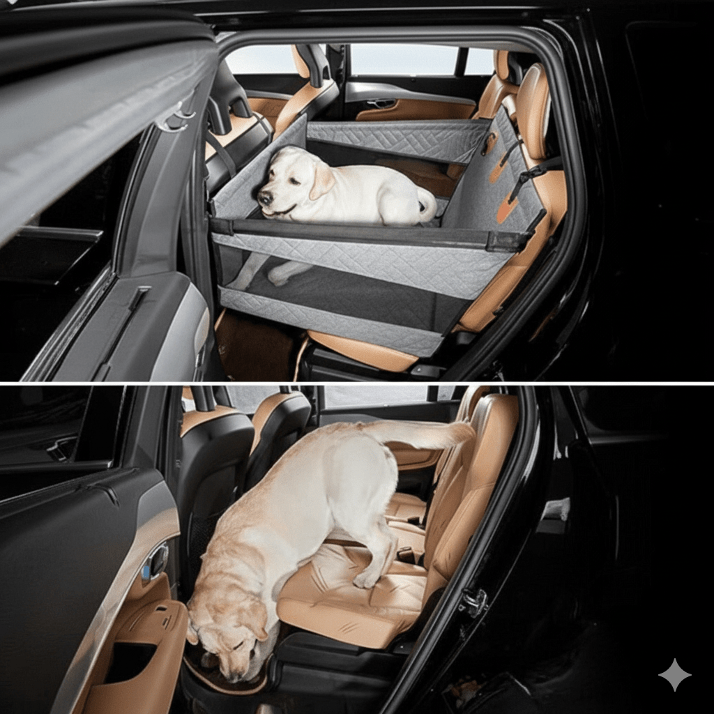 Kalsten | PUPPPROTECTOR Plus – Almohadilla de Asiento de Coche Impermeable de Espuma Viscoelástica para Perros