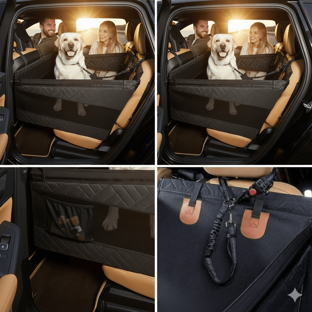 Kalsten | PUPPPROTECTOR Plus – Almohadilla de Asiento de Coche Impermeable de Espuma Viscoelástica para Perros