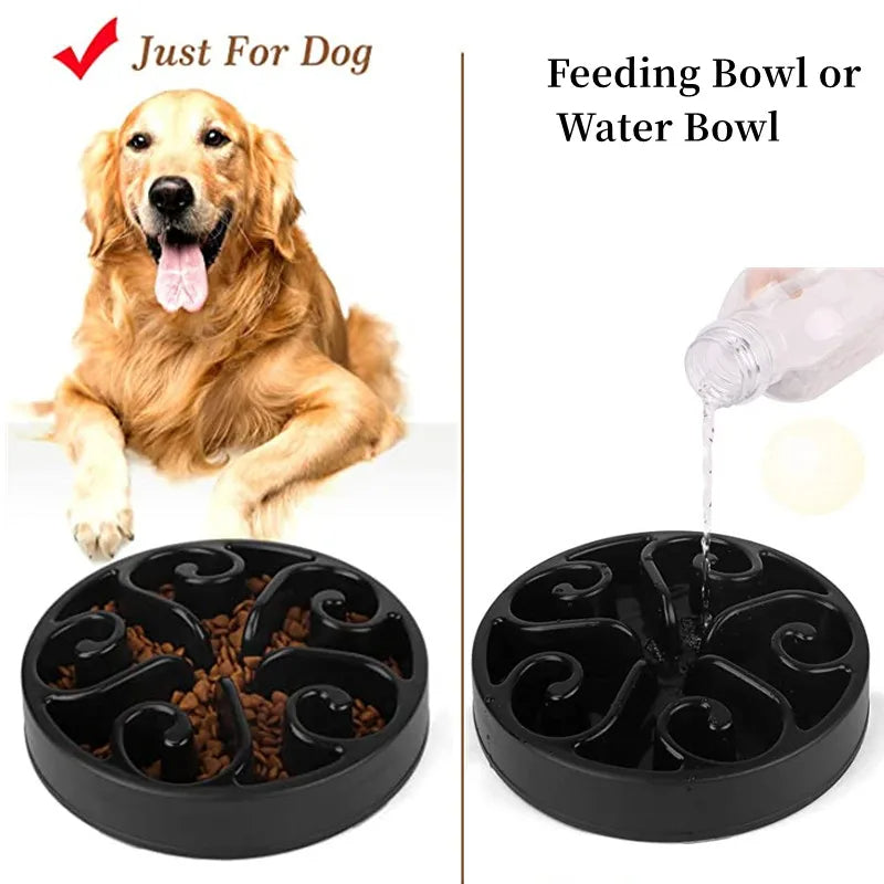 Cuenco para Perros de Alimentación Lenta con Base Antivuelco para Comidas Divertidas