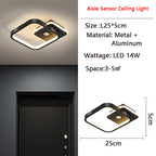 Luz de Techo LED con Sensor de Movimiento PIR MotionGlide | Iluminación Inteligente | Eficiente Energéticamente | Perfecta para Pasillos y Baños