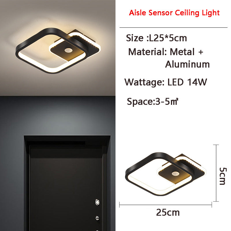 Luz de Techo LED con Sensor de Movimiento PIR MotionGlide | Iluminación Inteligente | Eficiente Energéticamente | Perfecta para Pasillos y Baños