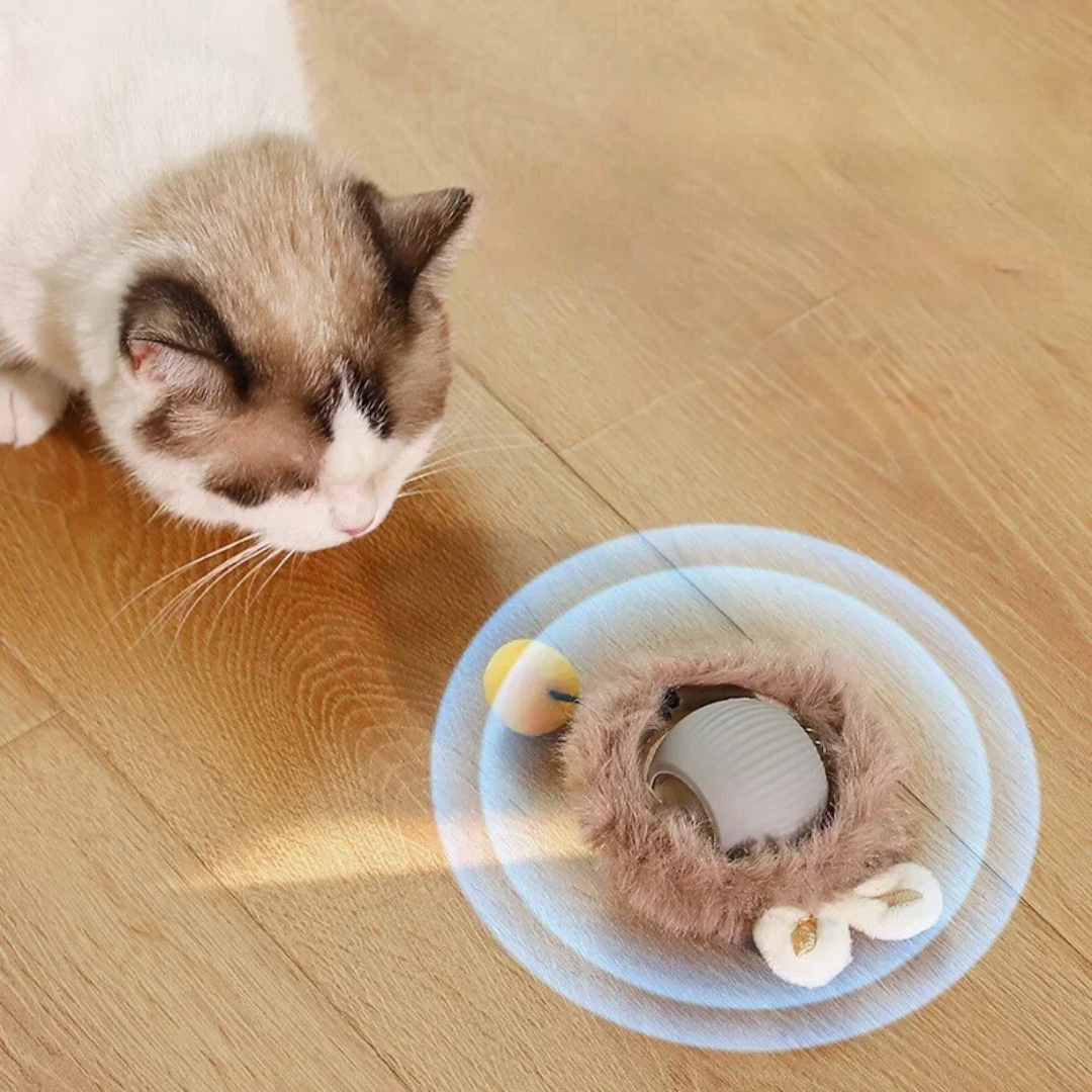 KittyTwirl™ | Pelota de juego interactiva con cola para gatos