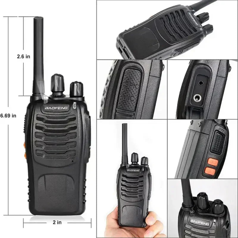 Walkie-talkie USB recargable