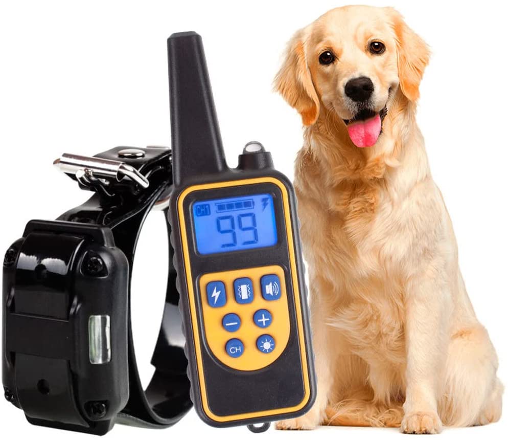 Collar de Entrenamiento Eléctrico Recargable y a Prueba de Agua para Perros