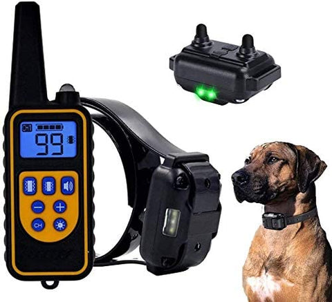 Collar de Entrenamiento Eléctrico Recargable y a Prueba de Agua para Perros