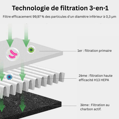 AirPure - Enfriador de Aire 3 en 1 - Purifica e Ioniza