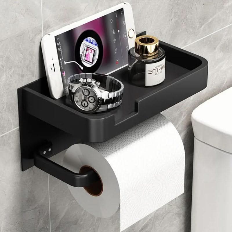 Soporte de Papel Higiénico de Pared Moderno – Acabado Metálico