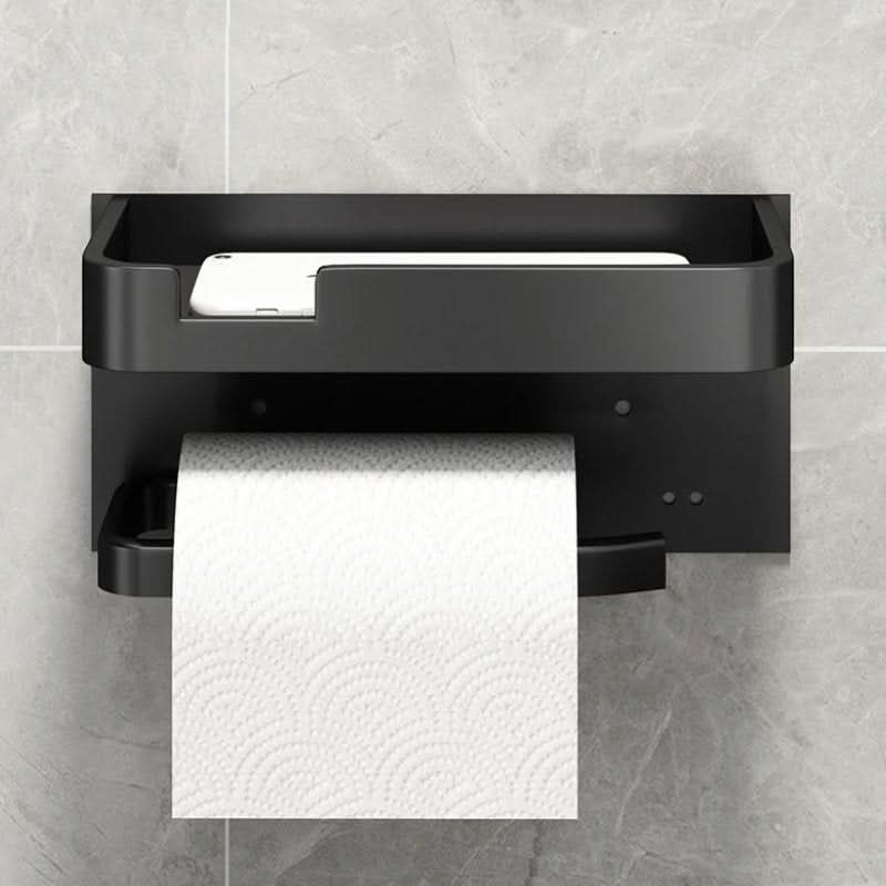 Soporte de Papel Higiénico de Pared Moderno – Acabado Metálico