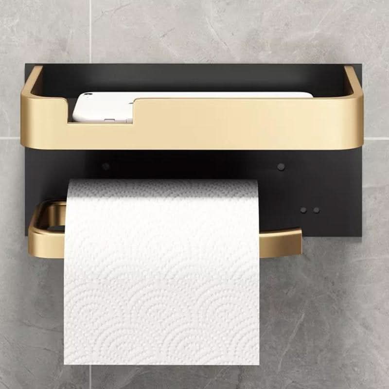 Soporte de Papel Higiénico de Pared Moderno – Acabado Metálico