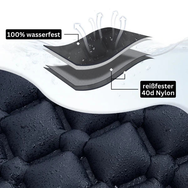 SleepCamp - Colchón inflable de rápida inflado con almohada integrada | 50% DESCUENTO