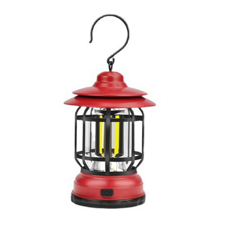 Lámpara de Camping Retro Portátil - LED con Carga USB
