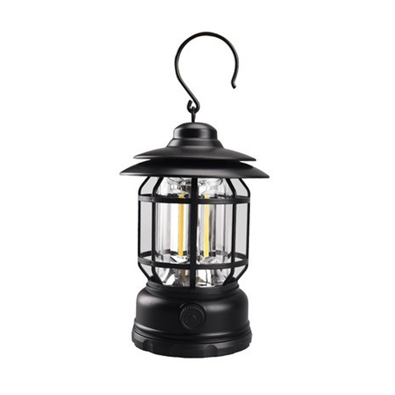 Lámpara de Camping Retro Portátil - LED con Carga USB