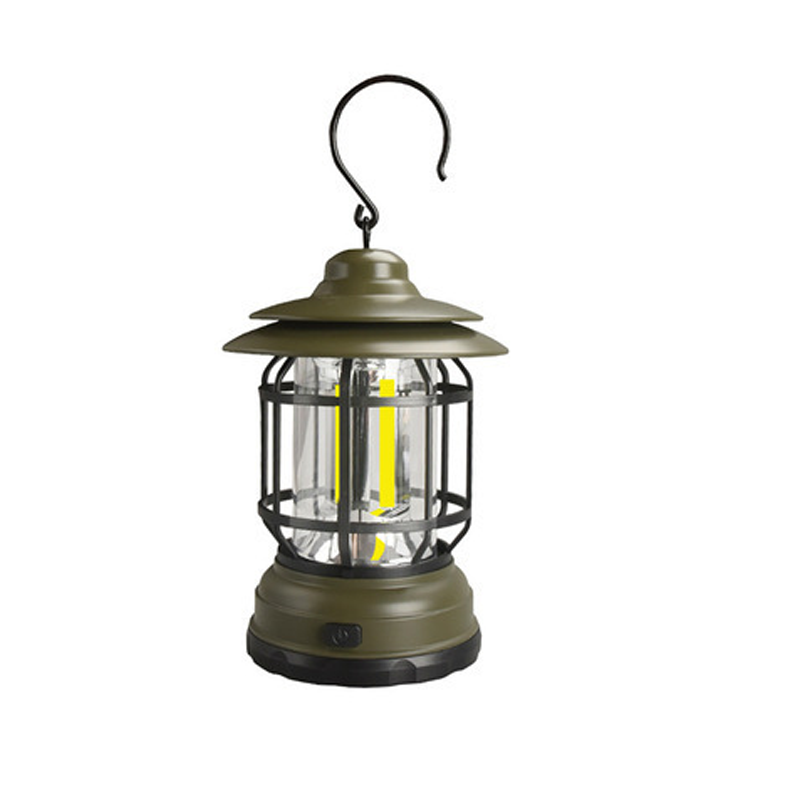 Lámpara de Camping Retro Portátil - LED con Carga USB