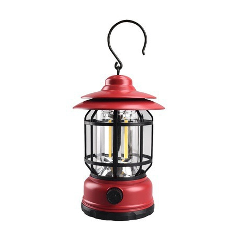 Lámpara de Camping Retro Portátil - LED con Carga USB