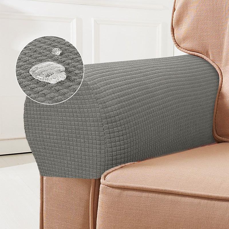 Kalsten | Fundas de Apoyabrazos Elásticas – Fundas de Spandex para Sillas y Sillones, Set de 2, Burdeos