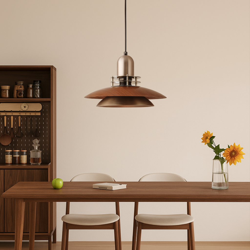 Tavaro | Lámpara colgante con patrón de madera