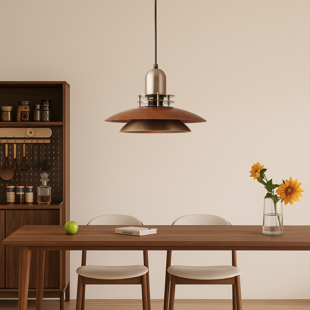 Tavaro | Lámpara colgante con patrón de madera