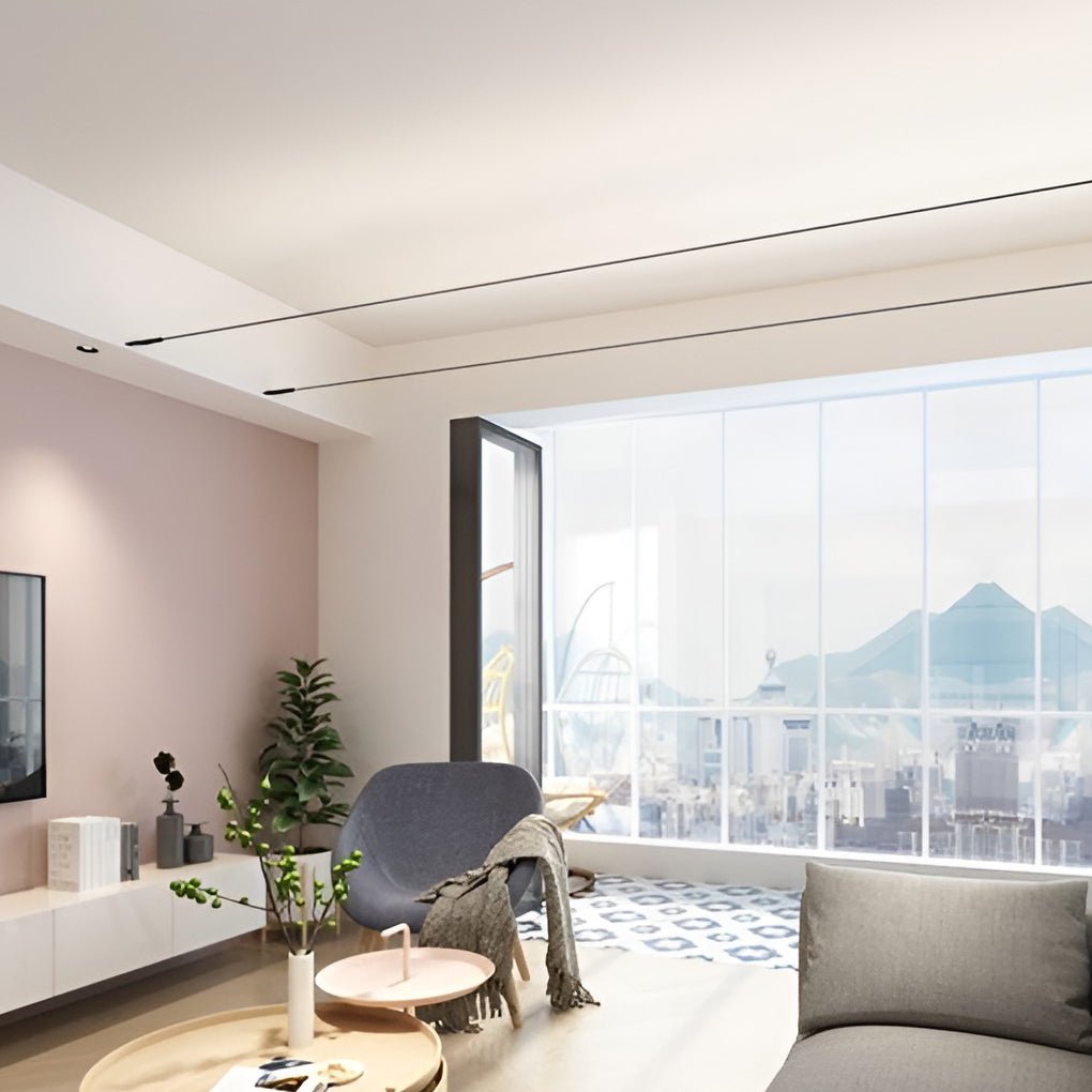 Luz de techo LED con barra de luz giratoria de 360° – moderna, plana y regulable
