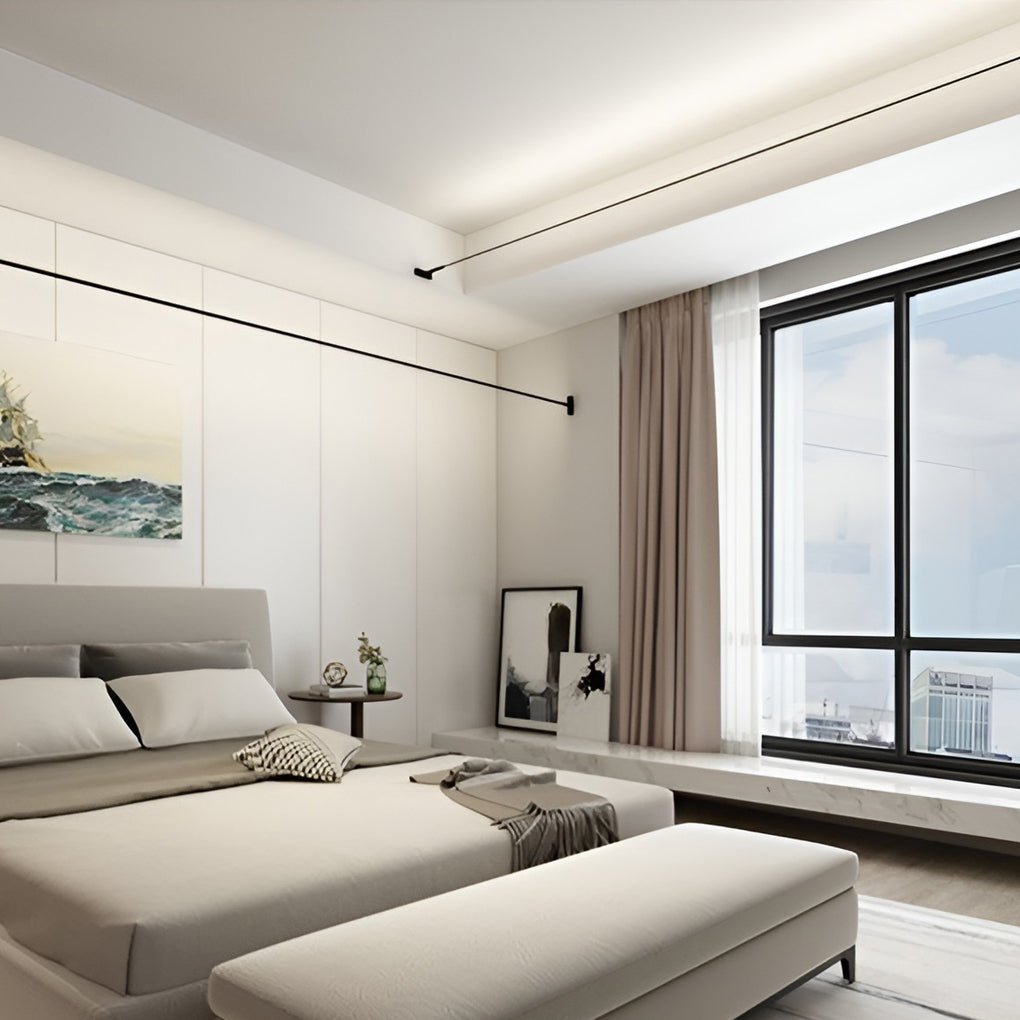Luz de techo LED con barra de luz giratoria de 360° – moderna, plana y regulable