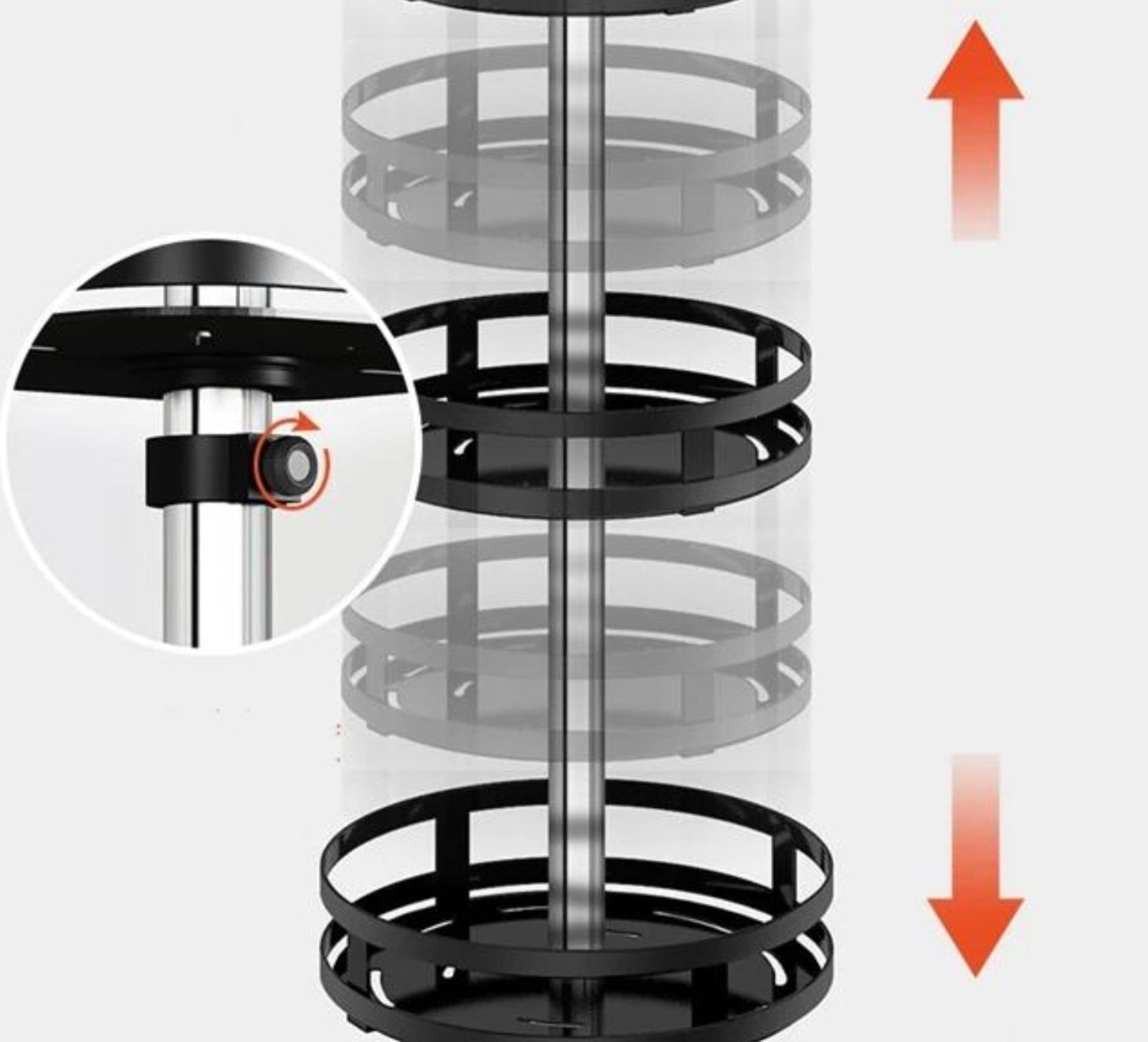 Kalsten | Estante de Almacenamiento Rotativo - TwistRack 360°