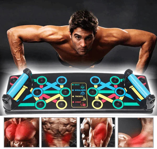 MaxPush - Sistema de tabla de flexiones 9 en 1 | ¡50% DESCUENTO!