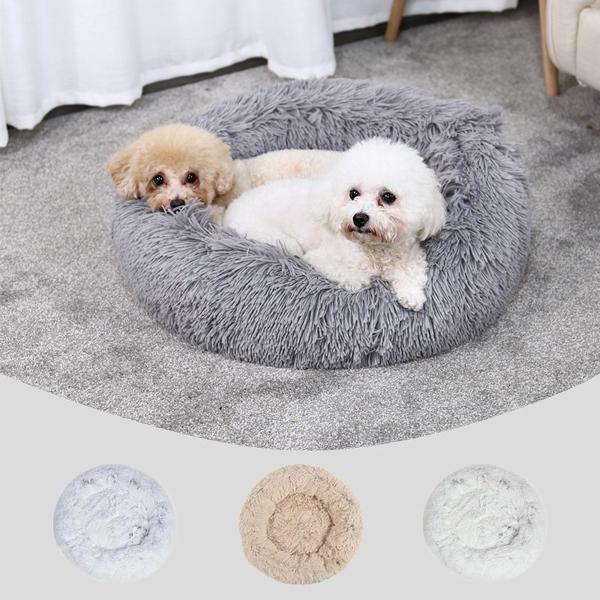 Cama para Mascotas Redonda Acogedora - Suave y Relajante