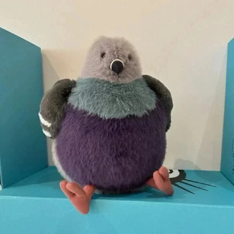 KISSPIGEON – Juguete de peluche de paloma suave para abrazar y sentirse bien