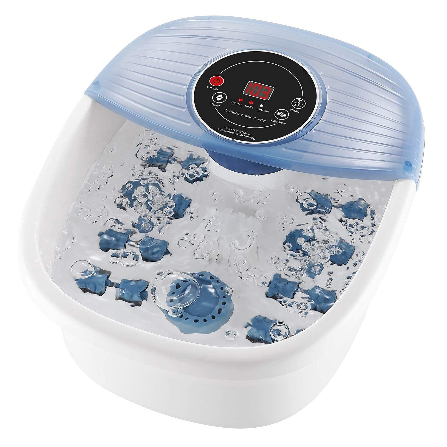 Masajeador de Vibración para Baño de Burbujas de Pies Controlado por Temperatura