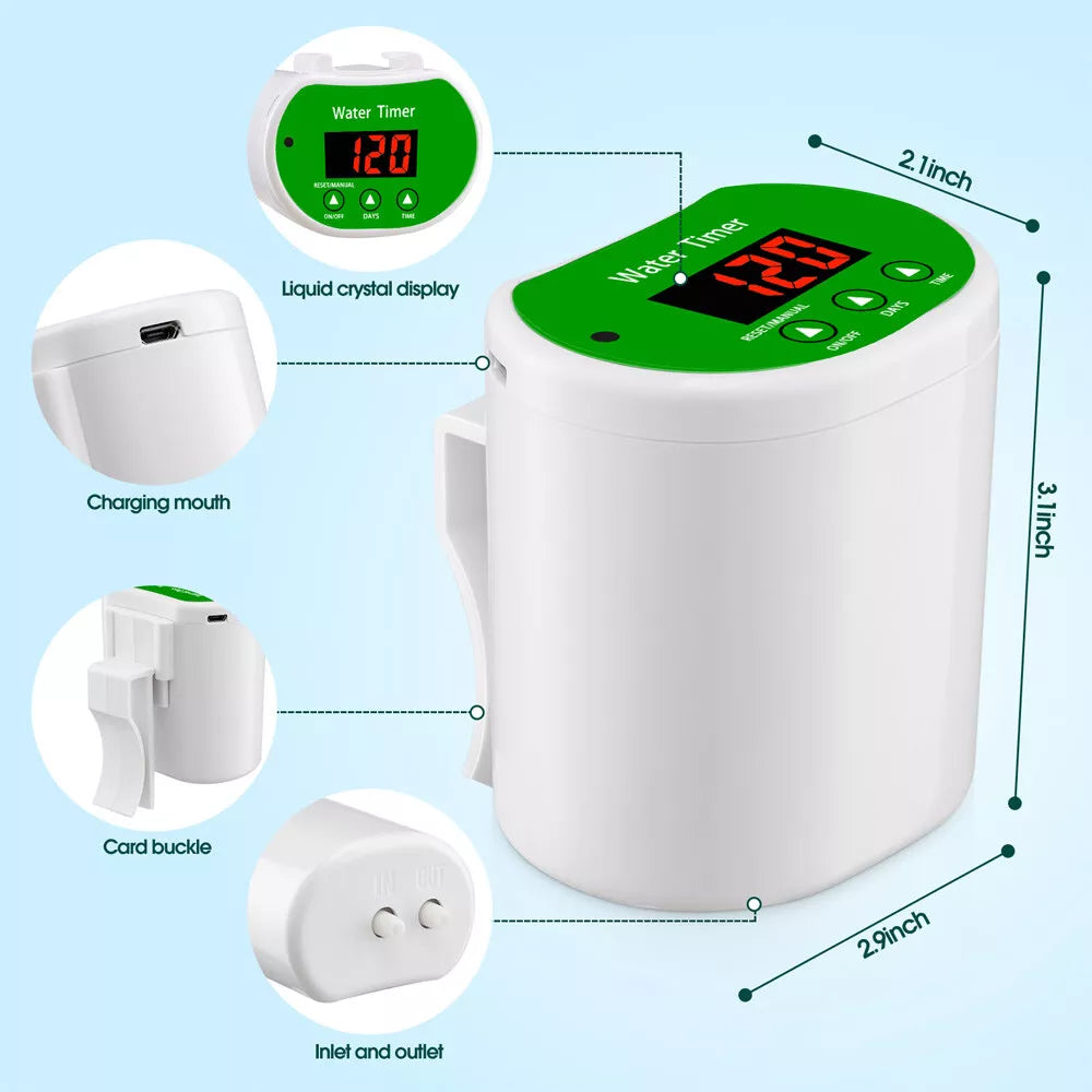 Sistema de Riego Automático para Plantas de Interior | Riego Inteligente con Bomba y Temporizador