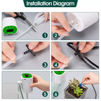 Lisslune | Sistema de Riego Automático para Plantas de Interior | Riego Inteligente con Bomba y Temporizador