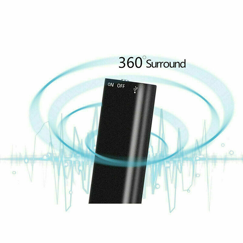 Mini grabadora de voz | Grabación de audio encubierta | Negro