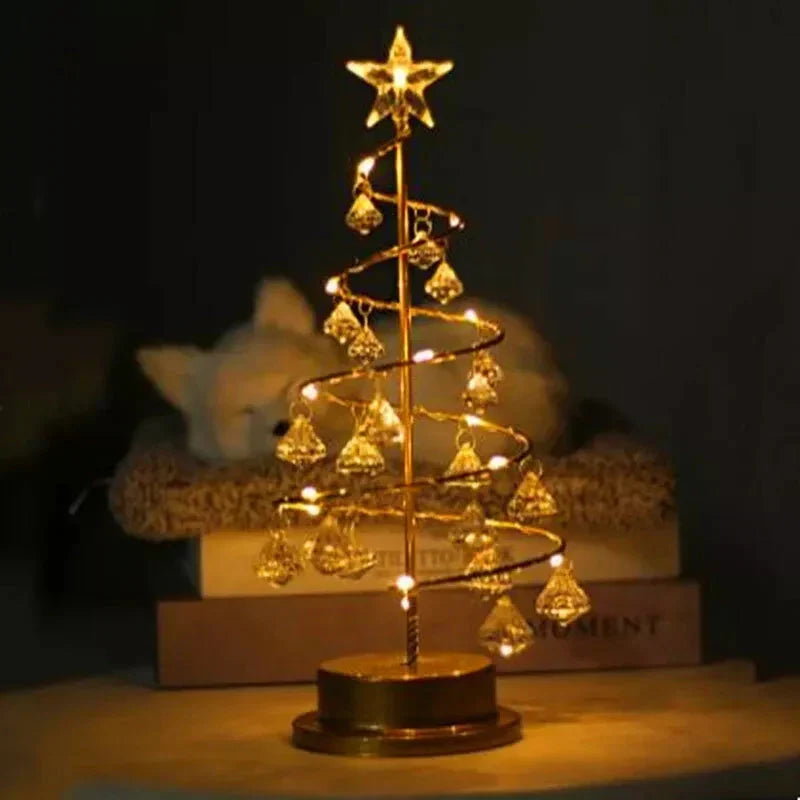 Crystava | Lámpara decorativa para el árbol de Navidad con cristales LED