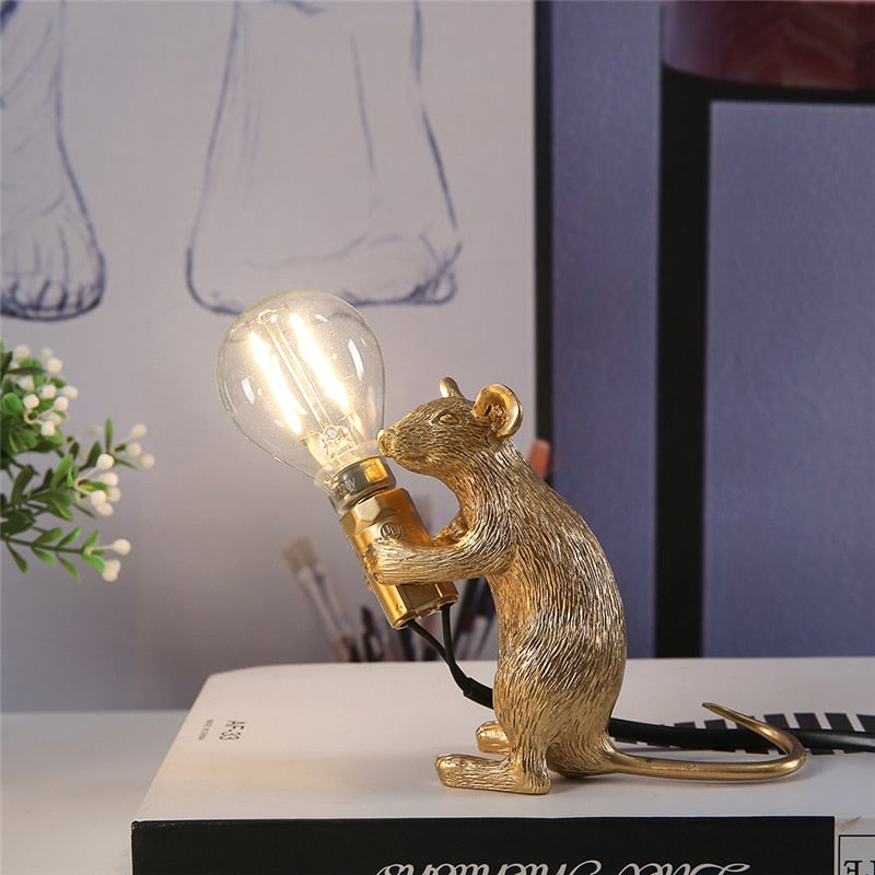 Lámpara de Ratón Dulce – Lámpara de Mesa Decorativa para el Hogar