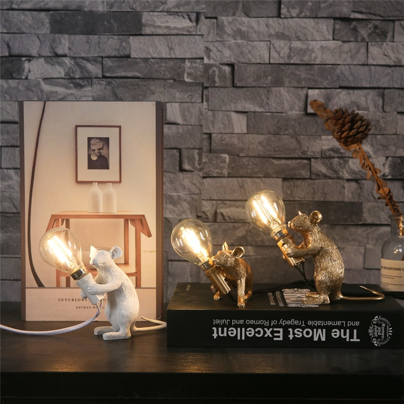 Lámpara de Ratón Dulce – Lámpara de Mesa Decorativa para el Hogar